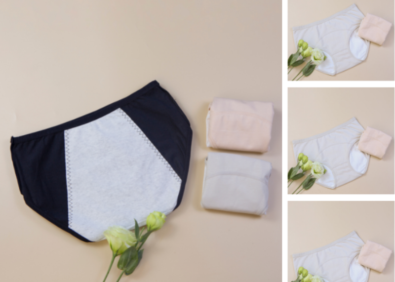 Một chiếc quần lót ren kiểu hipster màu pastel nhẹ nhàng, chất liệu ren mềm mại, có lớp lót cotton ở đáy, thể hiện sự thoải mái và phù hợp mặc hàng ngày